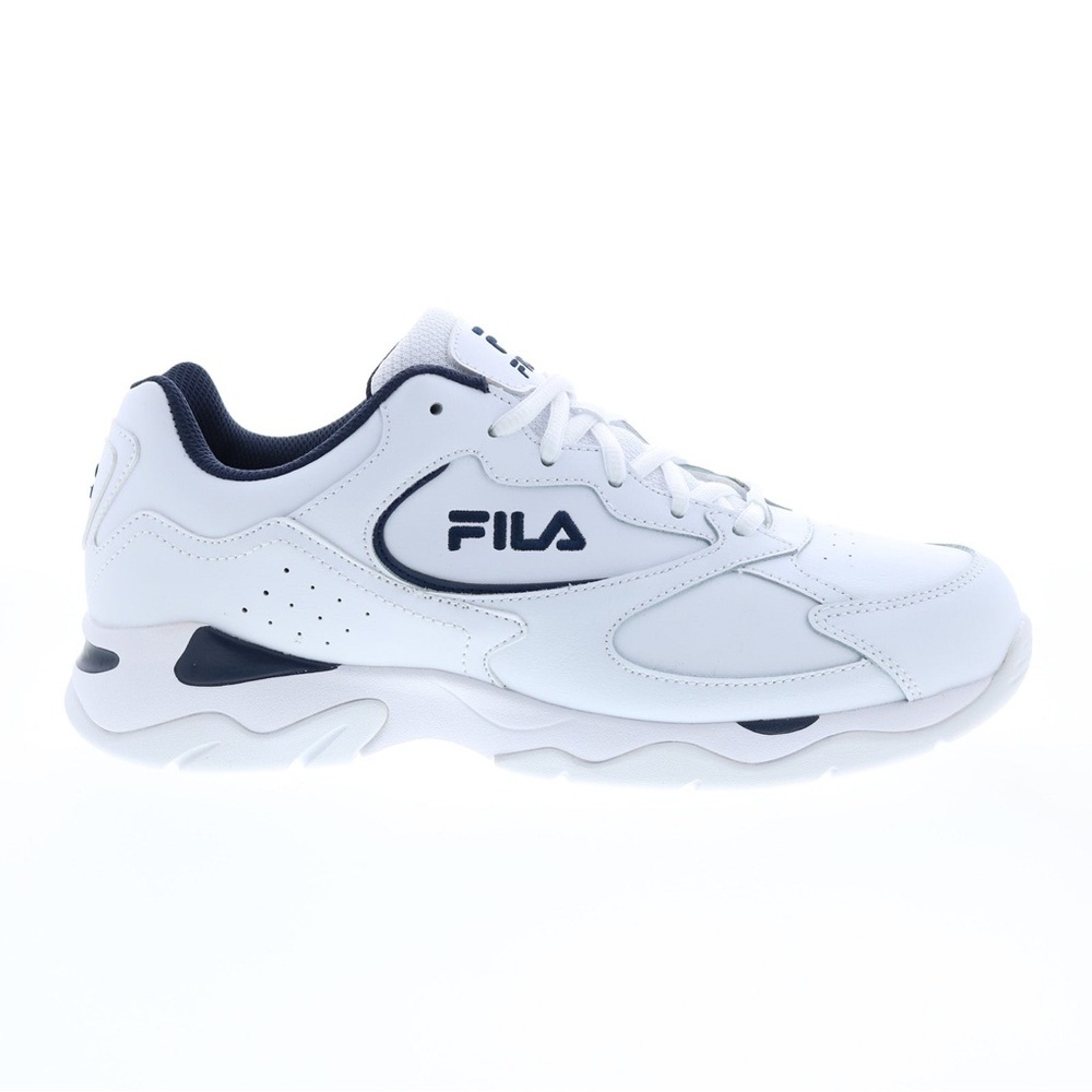 Fila Tri Runner 1CM00882-125 Men’s White Leather Athletic Running Shoes 10.5 US